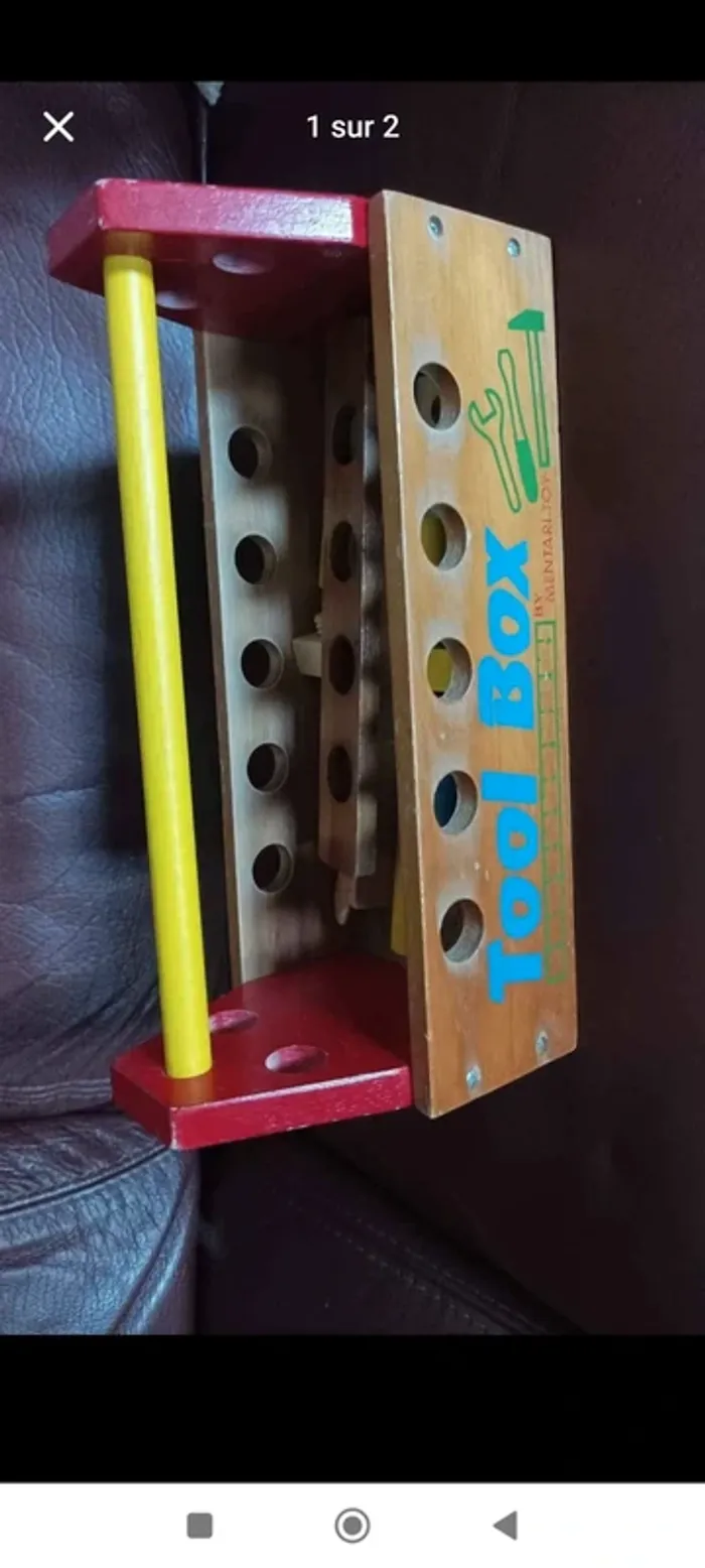 Jeux en bois "tool box"
