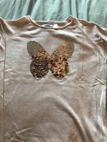 Pull à sequins papillon - Okaidi - 12 ans