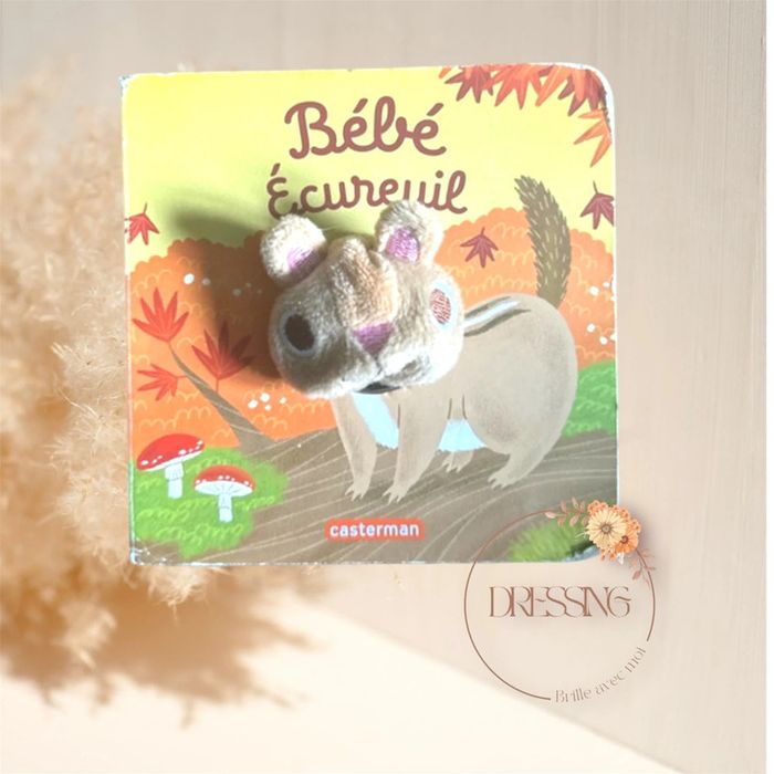 Livre bébé écureuil - mes livres marionnettes