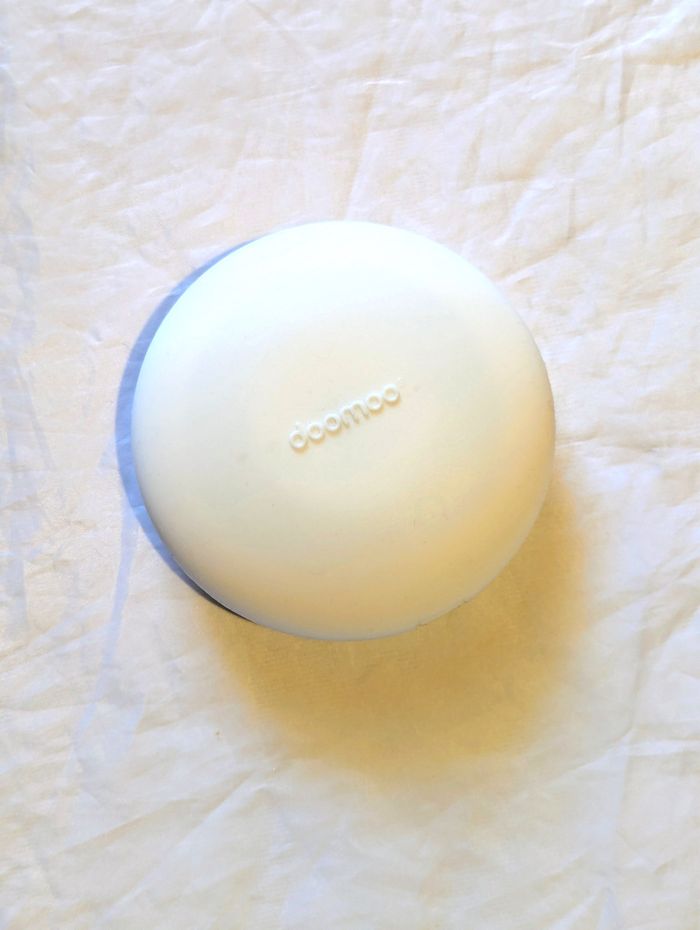 Petite Tête Ronde Bouton Blanche Luisante Lumineuse Robe Grise Peluche Petits Enfants Bébés - photo numéro 9