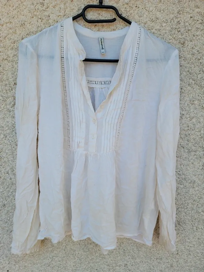 Tunique chemisier Stradivarius vintage chic élégant old money