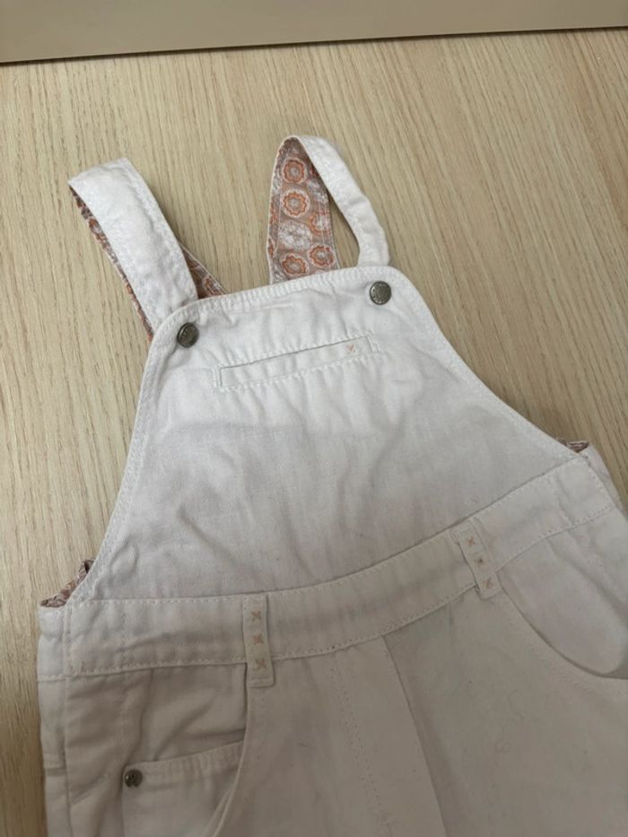 Salopette blanche Obaibi taille 12 mois - photo numéro 2