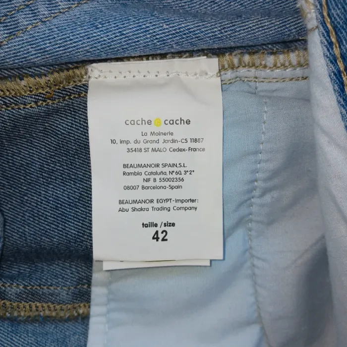 Short en jean taille 42/xl cachecache - photo numéro 6