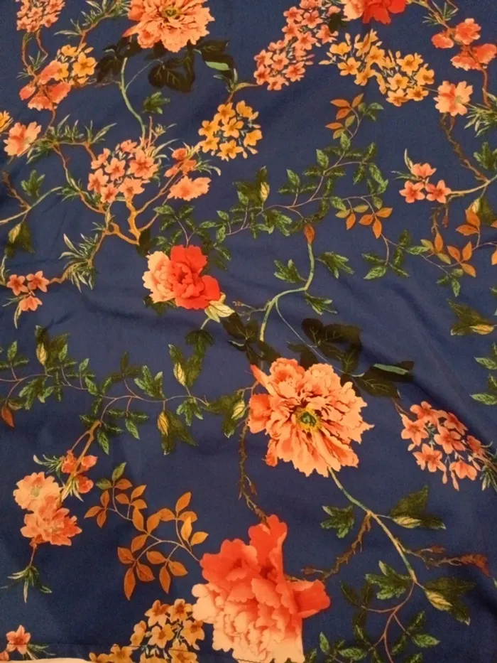 Haut Promod taille 38 fleur bleu - photo numéro 2
