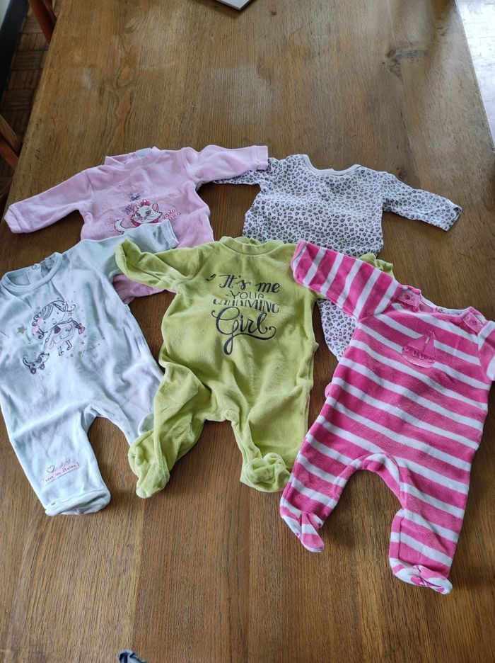 Pyjama bébé 1mois fille - photo numéro 3