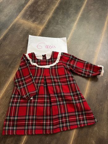 Robe manches longues motif tartan