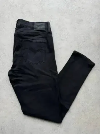 Jeans Levi's 311 W29 FR38 L30 coupe droite noir Femme Women pan560b