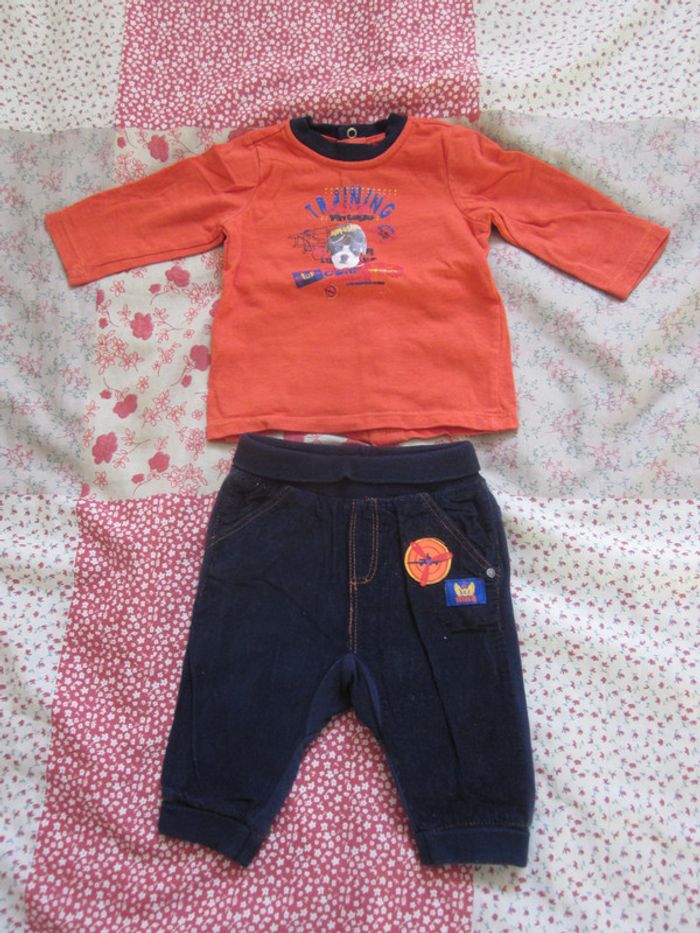 Ensemble pantalon et T-shirt 3 mois