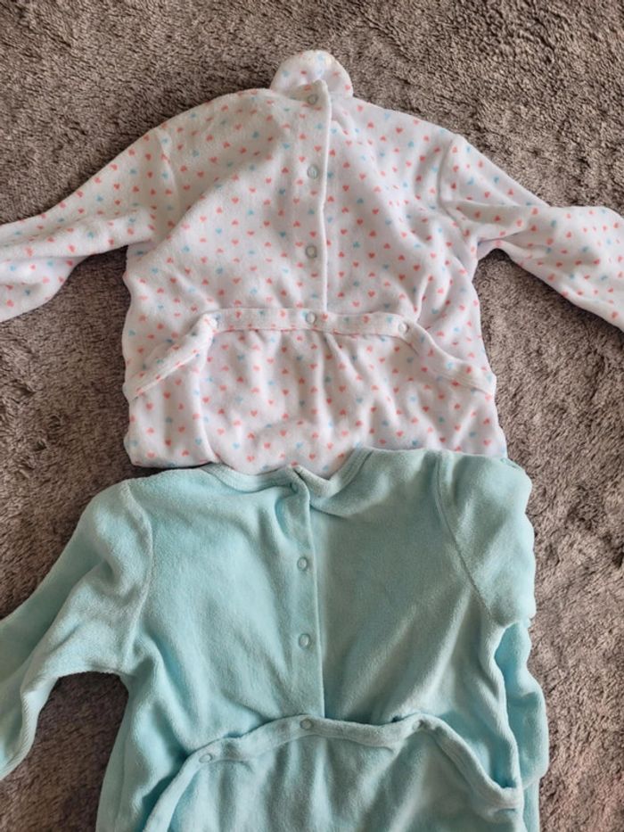 Lot de 2 pyjamas velours 12 mois - photo numéro 2