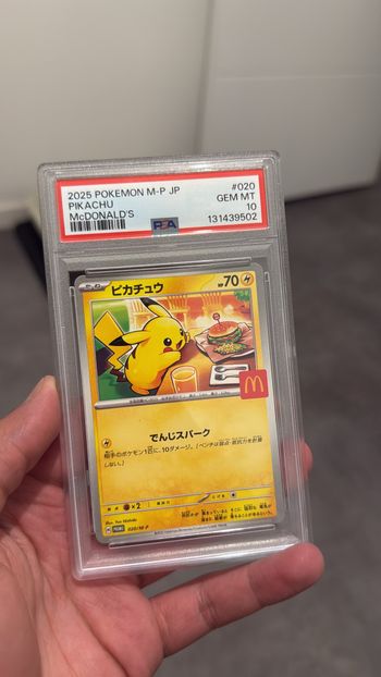 Pikachu mcdo psa10