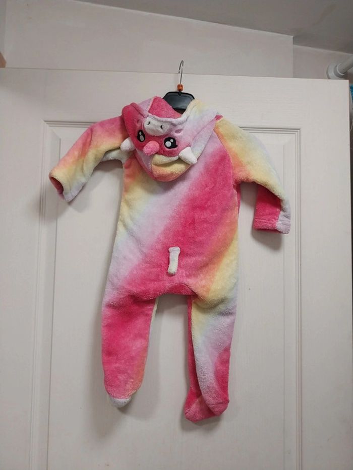 Pyjama une pièce licorne 12 mois tissaia - photo numéro 2