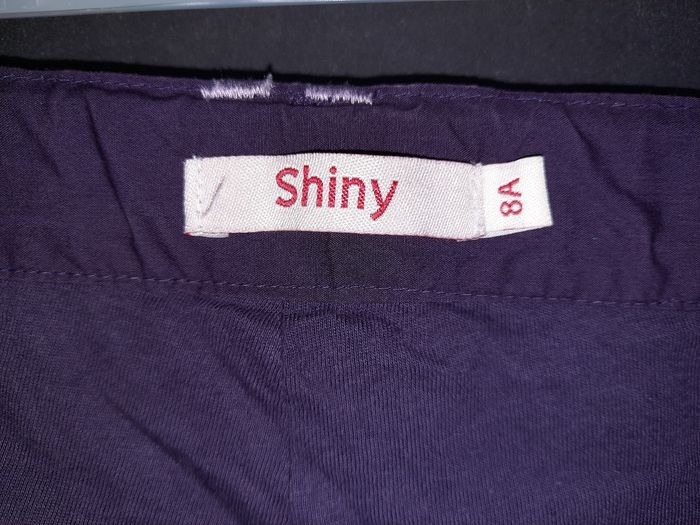 Pantalon 8 ans violet foncé élastique nterieur à la taille doublé 100% coton gémo - photo numéro 2