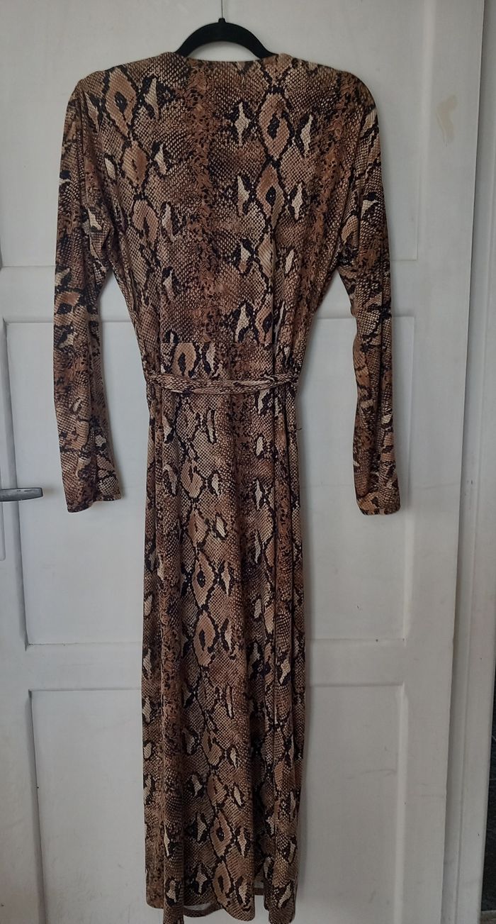 Robe manches longue léopard maron taille 36/38 - photo numéro 5