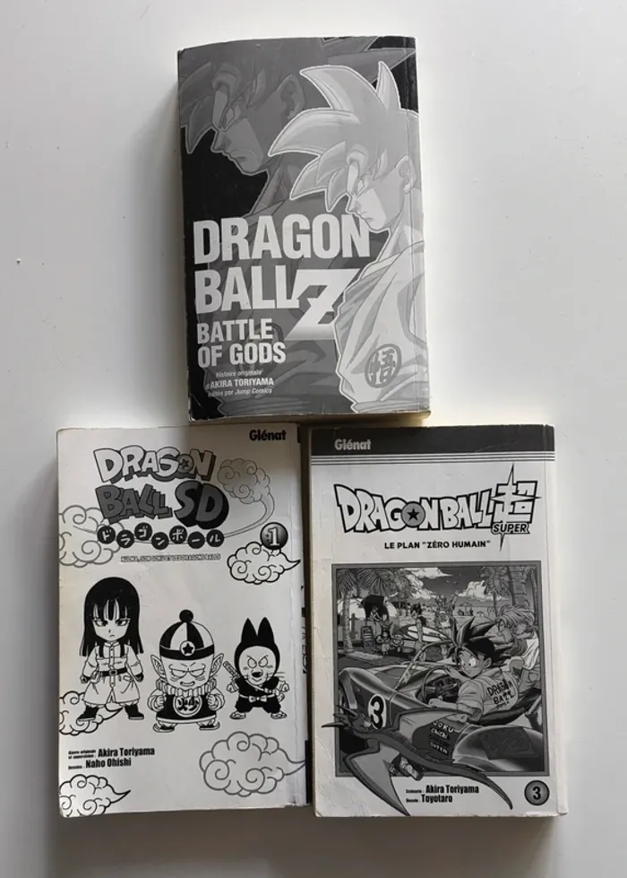 Lot 3 Mangas Dragon Ball Z, Super, SD, dbz - Glénat