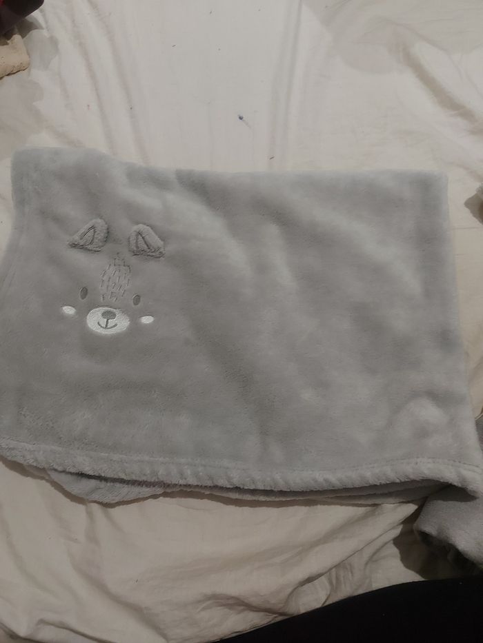 Plaid gris bébé - photo numéro 2