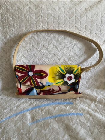 Sac pochette Paula Rossi fleuri coloré – petit sac femme épaule vintage été rétro chic