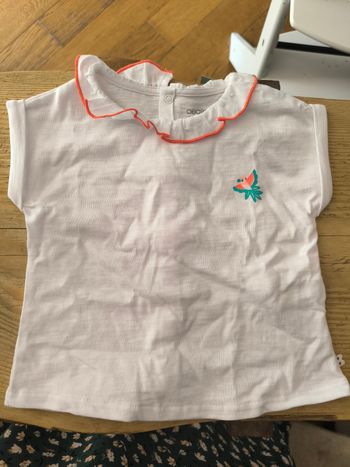T-shirt 6mois neuf Okaïdi