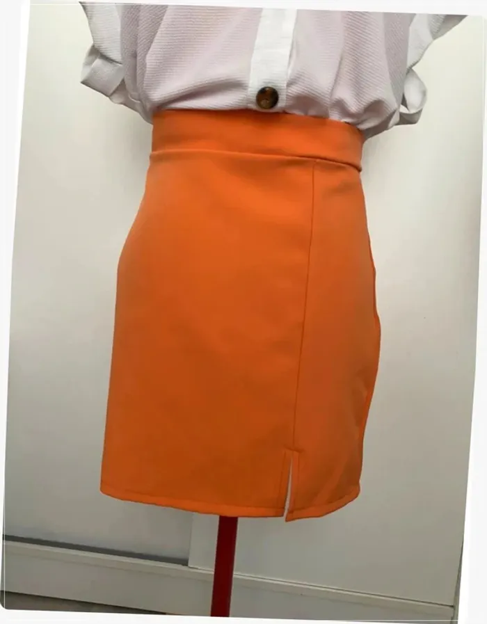 Jupe droite orange Tally Weijl