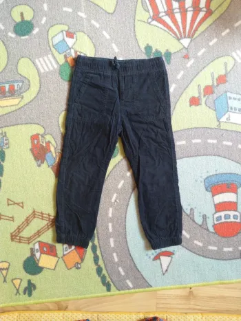 Pantalon velours bleu marine, H&M taille 110 / 4-5 ans