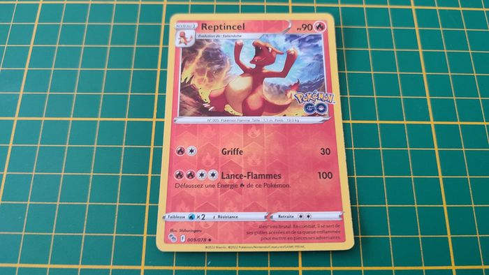 009/078 Carte Pokémon Reptincel peu commune reverse Epée et Bouclier EB10.5 Pokémon Go #B10