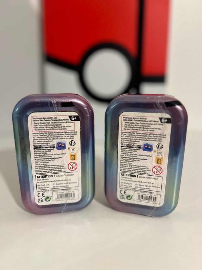 Lot de 2 mini tins évolutions prismatiques ev8.5 nymphali et givrali - photo numéro 2