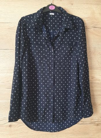 Chemise bleue marine ancre pimkie