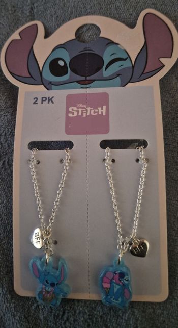 Lot de 2 colliers fantaisies Stitch