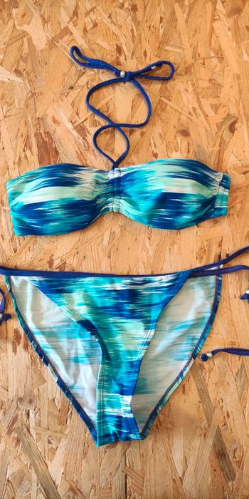 Maillot 2 pièces bleu