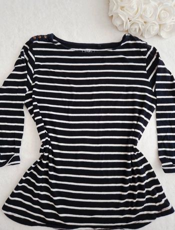 🤰 Marinière de grossesse - Noir et Blanc - Taille 38 - 🤰