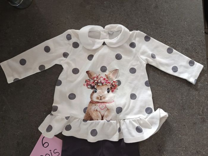 Mignon ensemble lapin 6 mois - photo numéro 2