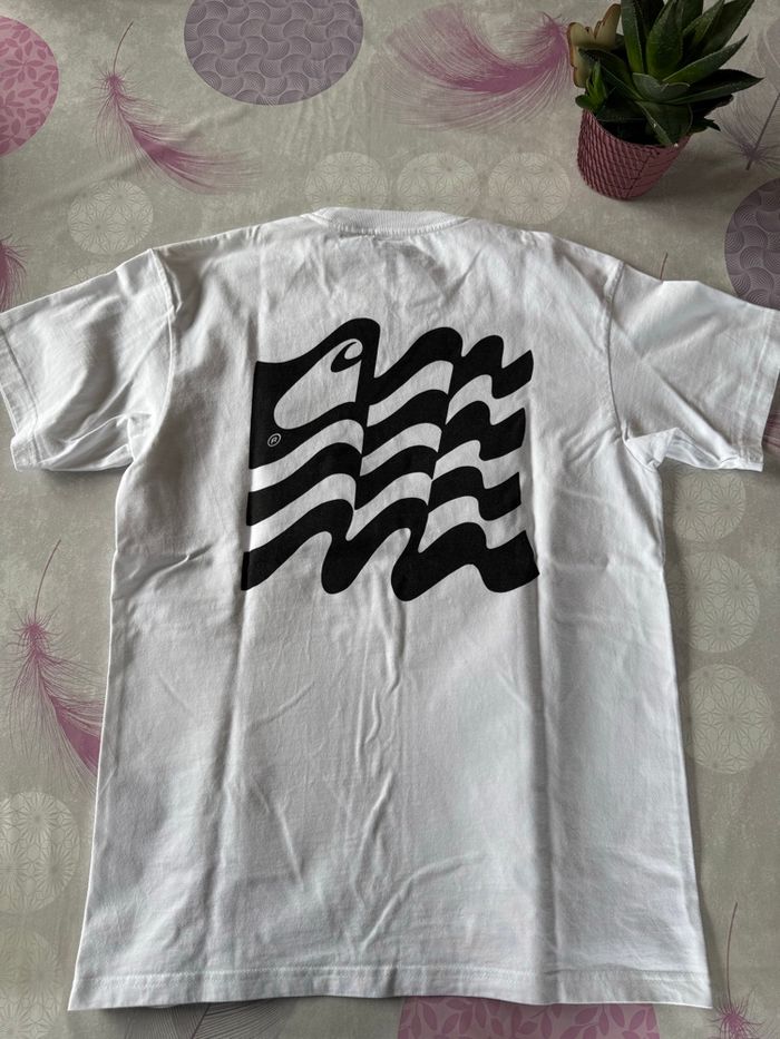 T-shirt Carhartt / Blanc / Wavy / S - photo numéro 2