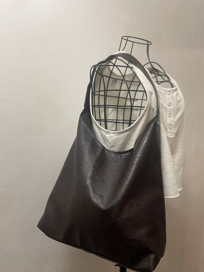 Sac fourre-tout marron - photo numéro 2