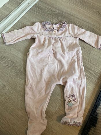 Pyjama grenouillère fille sergent major 6 mois rose