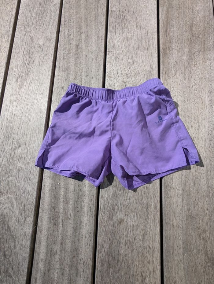 Short de sport violet Domyos 5 ans