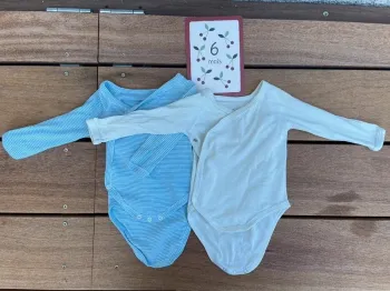 2 body 6 mois Petit Bateau