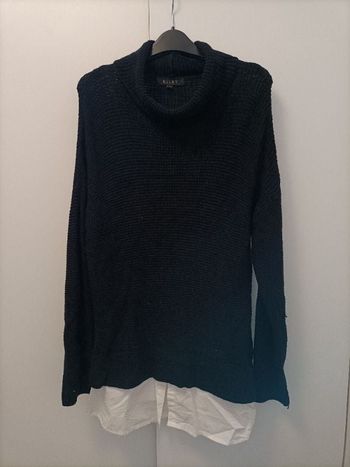 Robe en laine noir