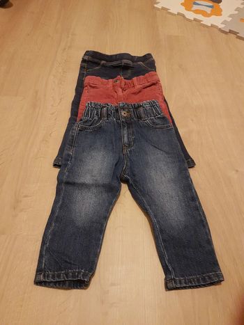 Lot de jeans 2 ans