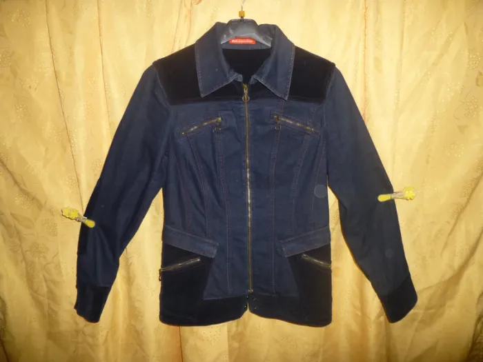 original veste en jean et velours alain manoukian taille 40