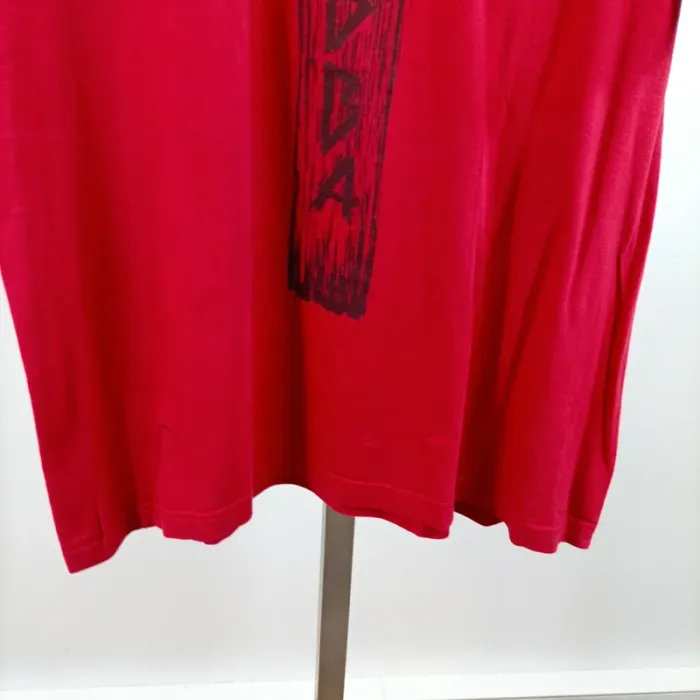 T-shirt rouge oversize Addict BBA Japan vintage style rock L 100% coton A1507 - photo numéro 4