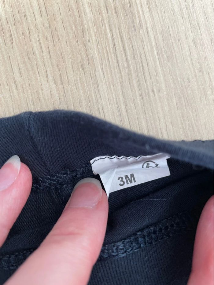 Legging bébé bleu marine fille garçon taille 3 mois - photo numéro 2