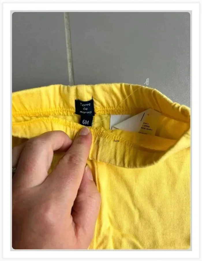 Legging jaune neuf 6 mois - photo numéro 2