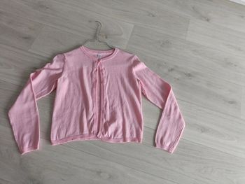 Gilet rose enfant fille