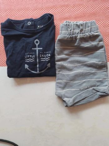 Ensemble short tee shirt 6mois