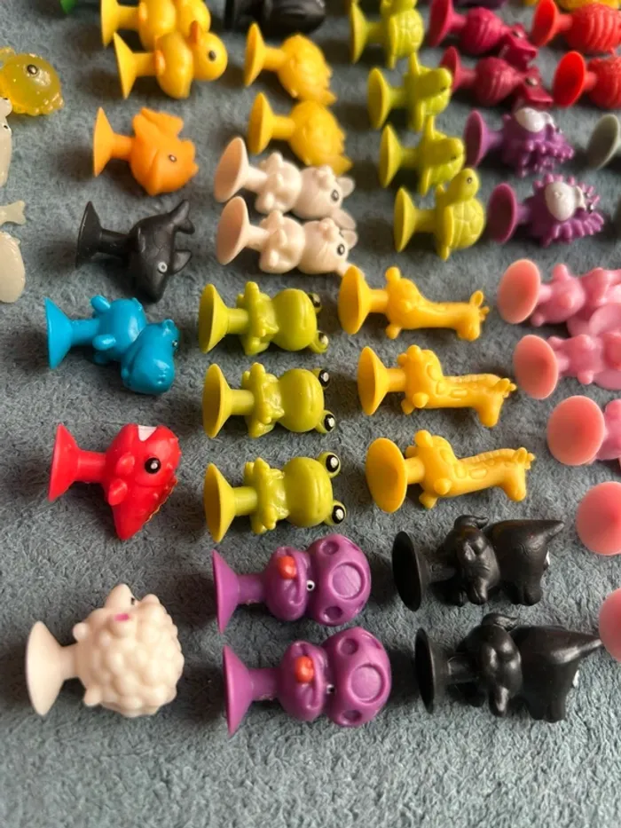 Lot de 68 stickeez Lidl football, animaux monstres ventouse dont 28 doubles - photo numéro 8