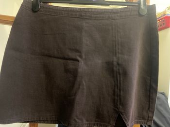 Jupe courte en jeans