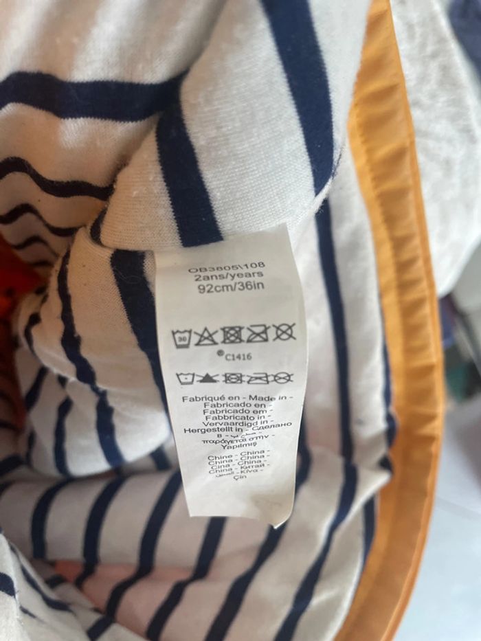 Veste de pluie manteaux kway Coupe-vent à capuche amovible 2 ans - photo numéro 7