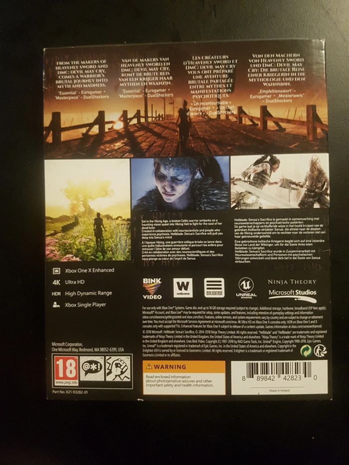 Hellblade senua's sacrifice xbox one new sealed game x box one x enhanced - photo numéro 2