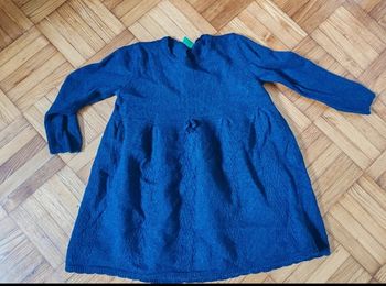 Robe Benetton 12 mois bleue 