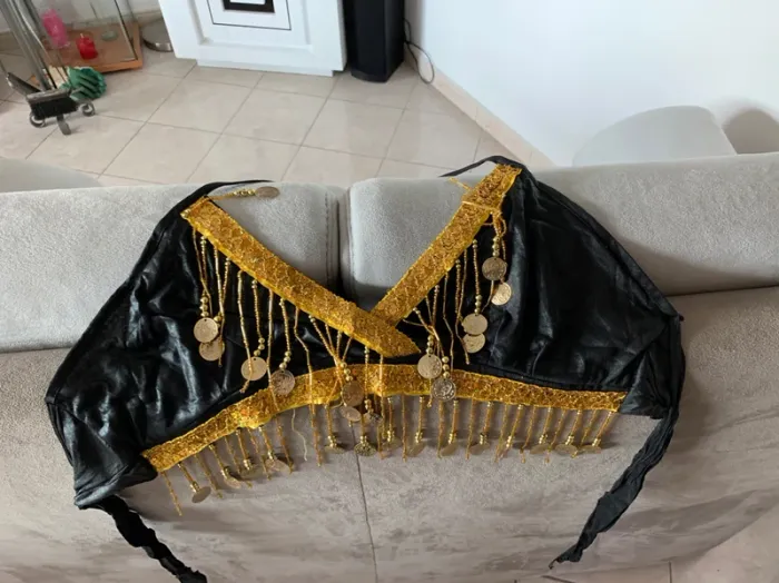 Soutien gorge et ceinture de danse orientale