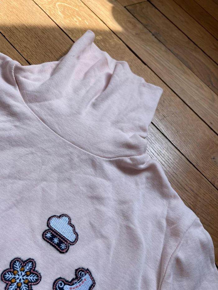 Sous pull rose fille - photo numéro 4